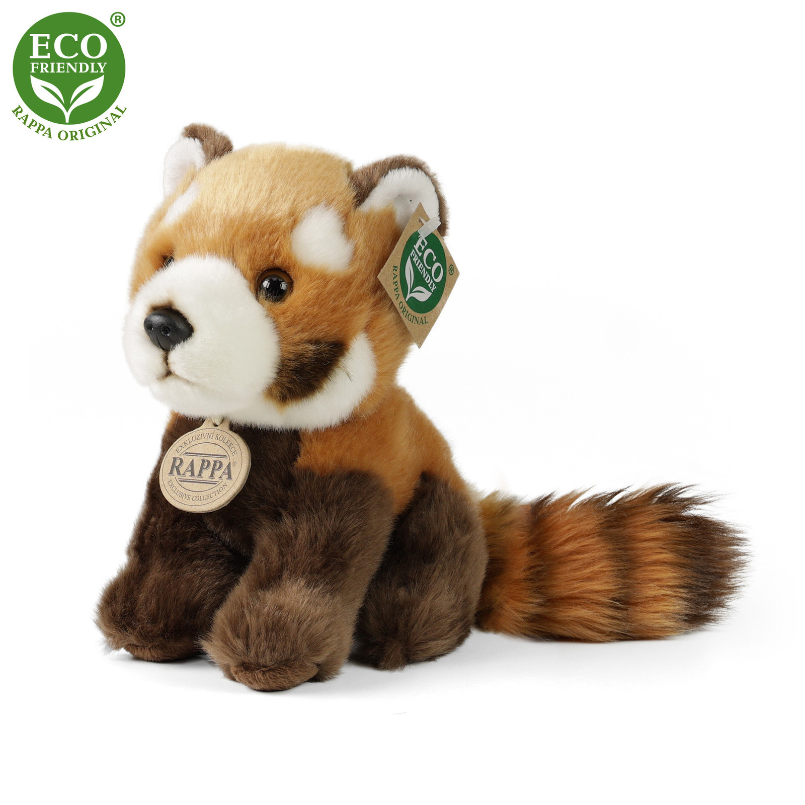 Rappa Pluche Rode Panda 19 cm Milieuvriendelijk