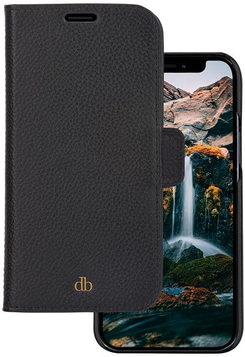 Dbramante1928 iPhone 12/12 Pro New York 2-i-en Læder Flipcover - Sort