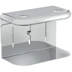 VitrA Liquid Doppel-Seifenspender-Halter A44567 200x105x125-160mm, Wandmontage, chrom
