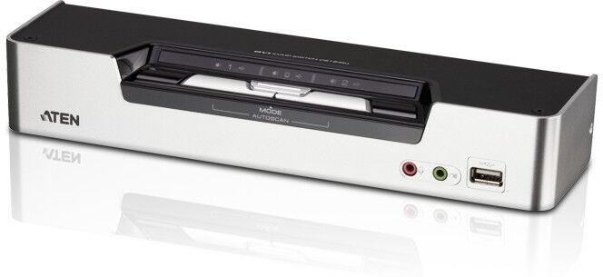 Aten Switch KVMP™ schermo doppio/audio USB DVI Dual Link a 2 porte (CS1642)