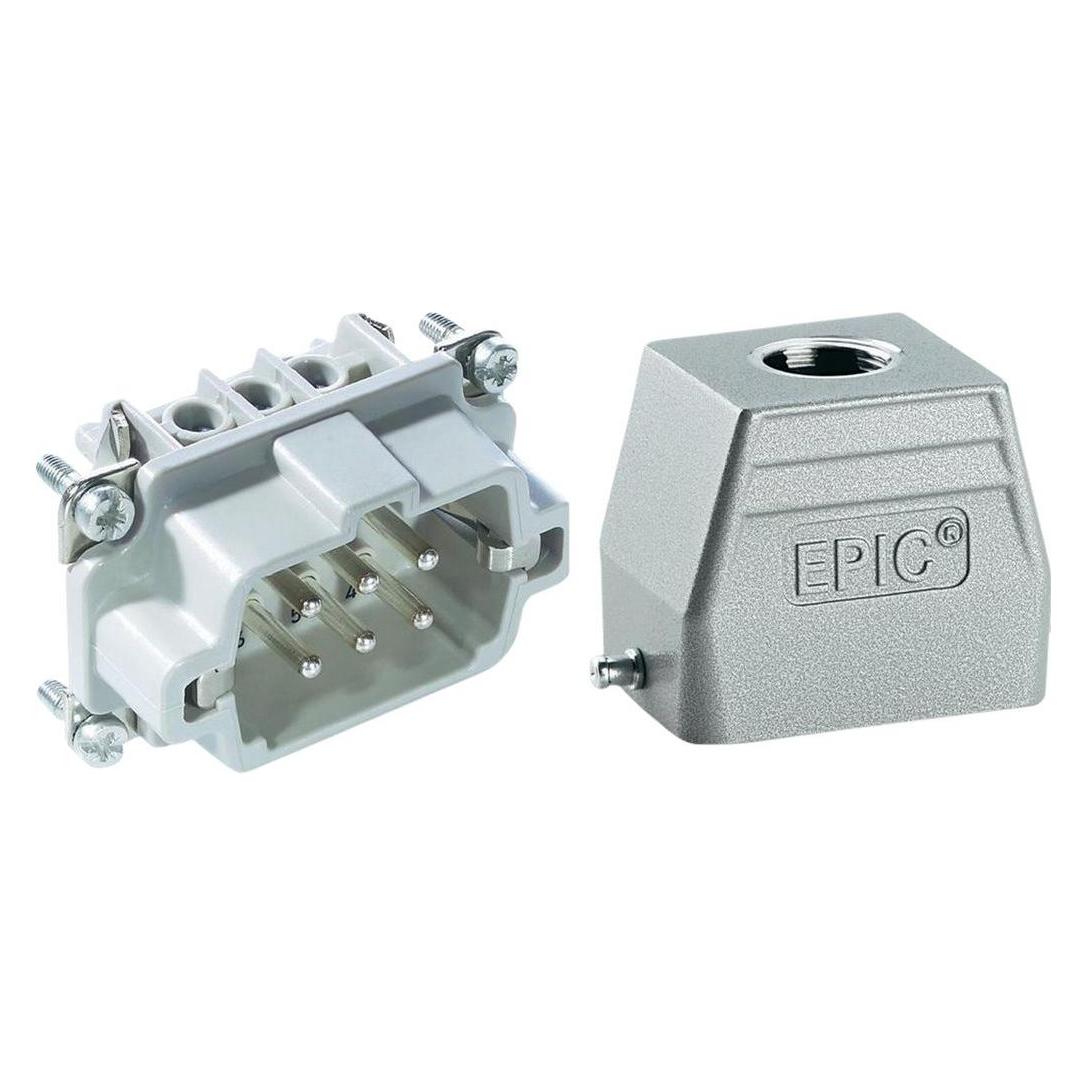 Lapp Kabel Steckverbinder-Set EPICKIT H-BE 6 75009635 6 + PE Schrauben 1 Set (75009635)