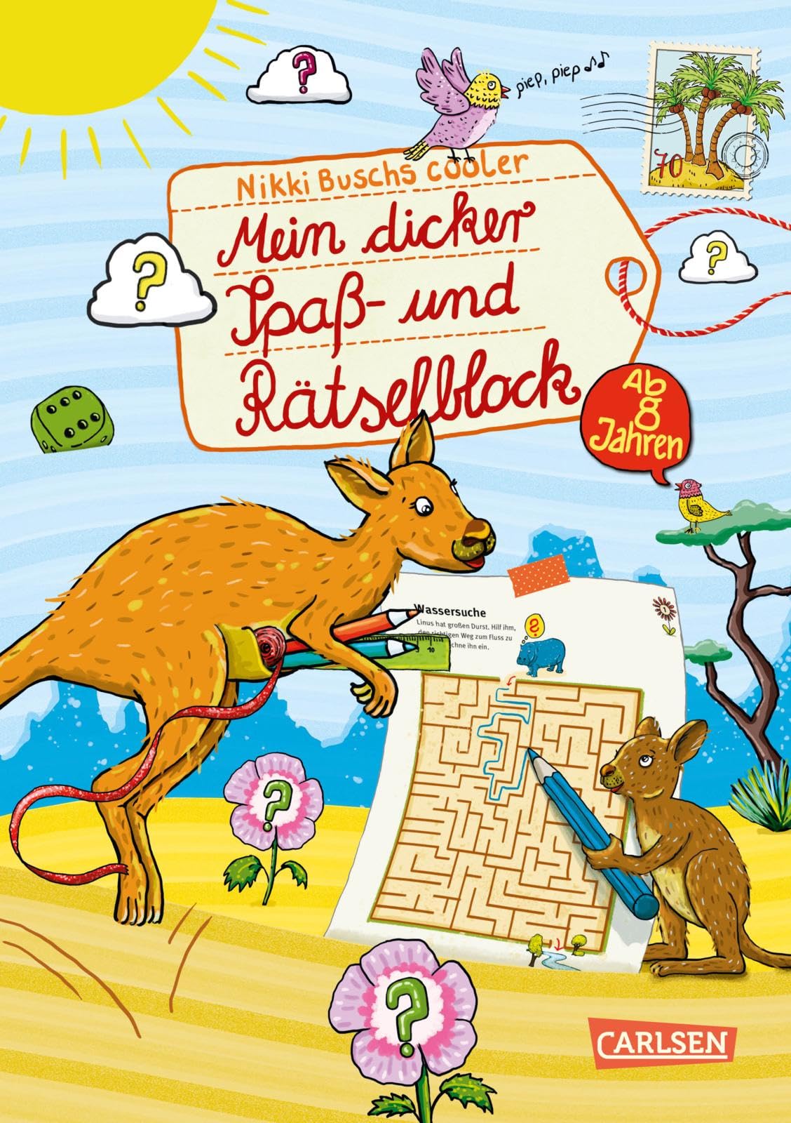Nikki Busch - Rätselspaß Grundschule: Mein dicker Spaß- und Rätselblock: Ab 8 Jahren Rätsel für Freizeit und Ferien für Mädchen und Jungen - Preis vom 02.10.2026 23:42:20 h
