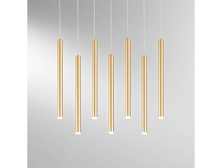 Suspension LED Pype - Type B 57 x 41 x 15cm Doré/Doré 7 Matériau : Métal Surface en métal : Doré Type de métal : Aluminium LED Module LED