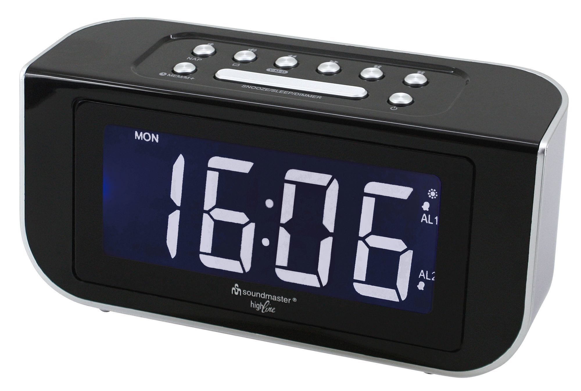 Soundmaster FUR4005 UKW Radiowecker (Schwarz/Silber)