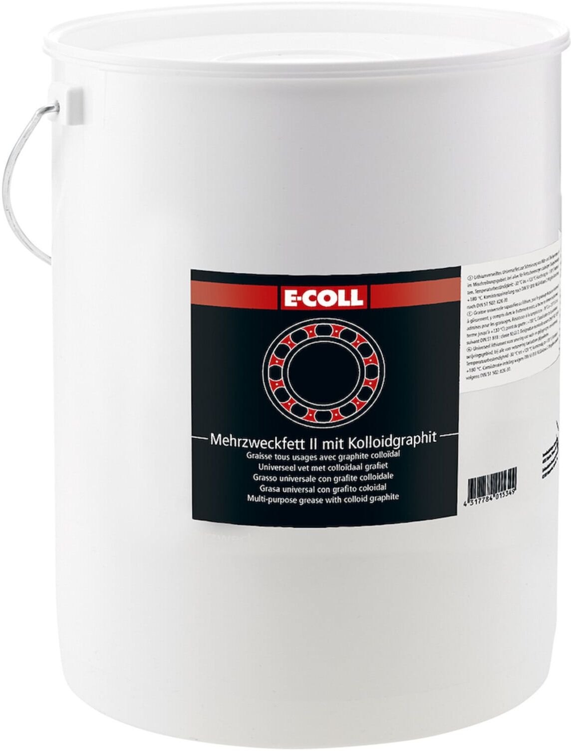 E-COLL Mehrzweckfett II, graph. 5kg Eimer bleifrei (4317784015349)