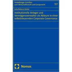 InstitutionelleAnlegerundVermögensverwalteralsAkteureineinerselbststeuer, Fachbücher von Julia Rebecca Kohler