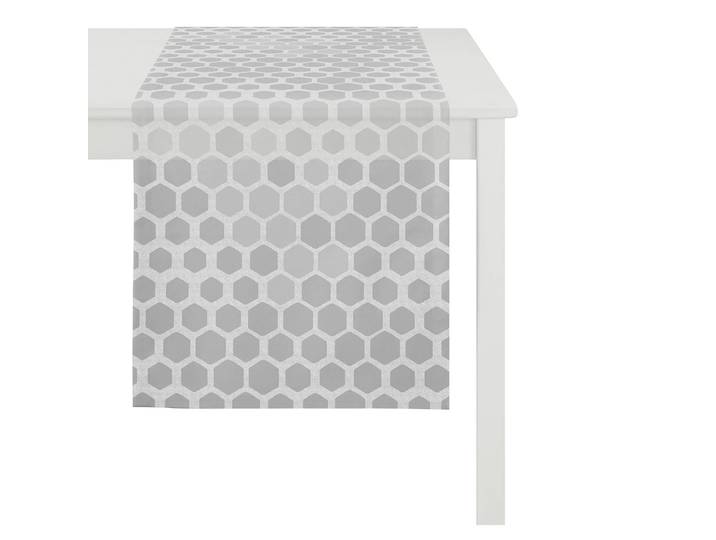 Tischläufer Quantum 48 x 140cm Silber/Grau/Hellgrau