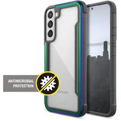 X-Doria Raptic Shield Pro - Hülle Samsung Galaxy S22+ 5G (antimikrobiell ochrana) (regenbogenfarben)