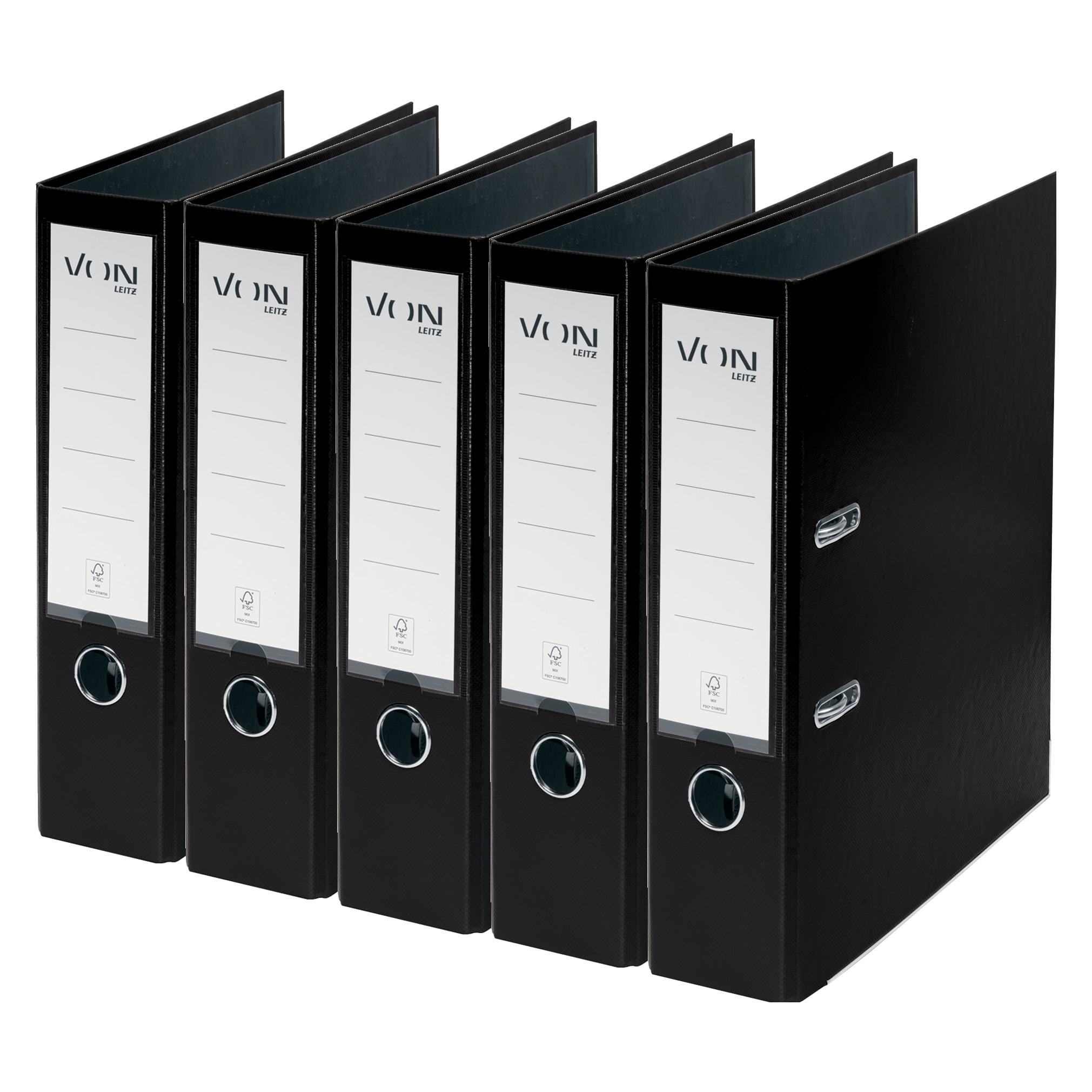 von Hallers Ordner PP breit Retail (A4, 80 mm, 5 Stk.) (10551095)
