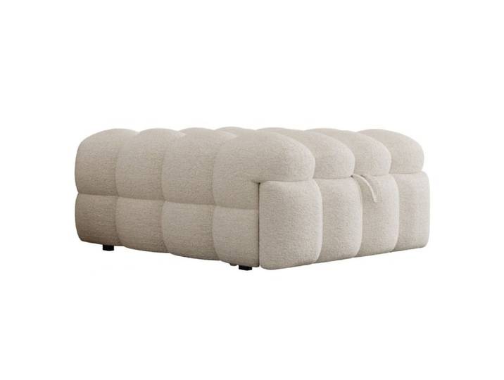 Lit rembourré Lit simple Lit puffy Boucle Beige Le mode d'emploi de ce cadre de lit est précis et détaillé Tabouret 2 en 1