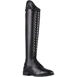 QHP Reitstiefel Hailey Junior schwarz geschnürt , Größe: 35