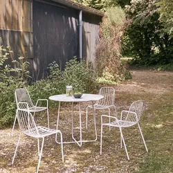 Runder Gartentisch Premium-Terrazzo und Metall 90 Elio grün