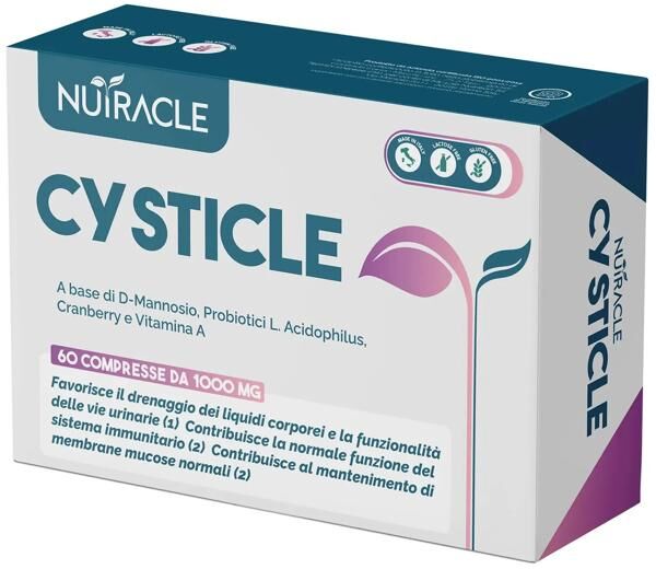 Nutracle Cysticle Integratore Vie Urinarie D-mannosio Probiotici 60 Compresse