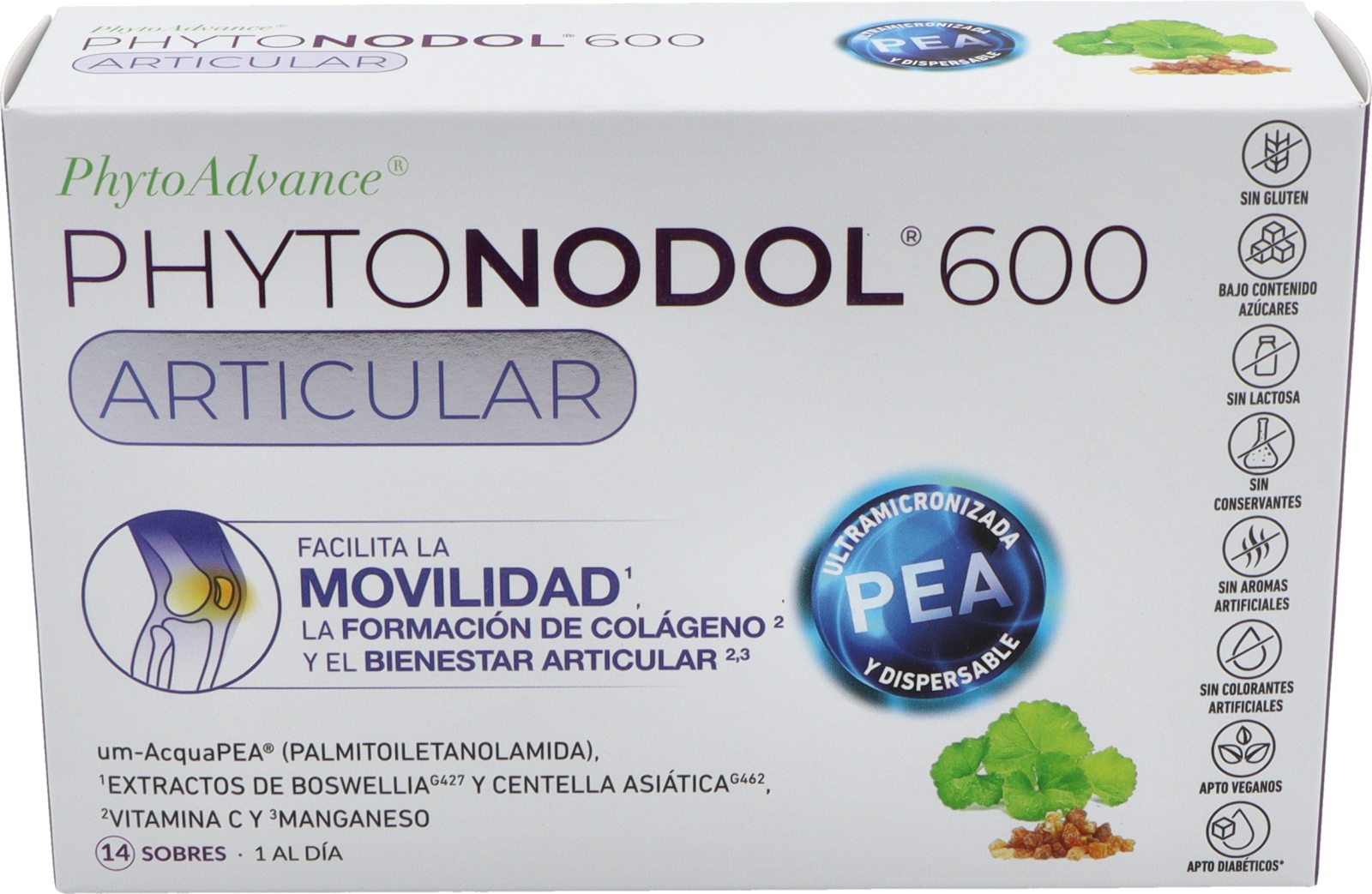 Phytoadvance Phytonodol 600 Articular 14 Envelopes