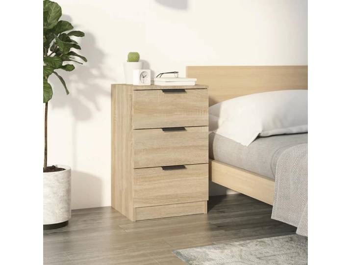 Prix bas - Meuble de chevet Table de nuit - Chêne sonoma 40x36x65 cm （725737773917)