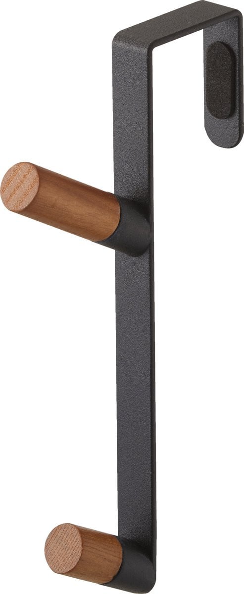 Yamazaki Tower Deurhaak - Zwart - B/D/H: 1,5 x 10 x 18 cm