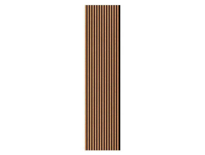 Akustikpaneel Eiche furniert, Eichefarben, furniert, 57.25x240x1.9 cm, Montage ohne Bohren, Tapeten & Wandverkleidungen, Akustikpaneele