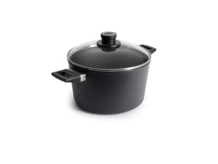 WOLL D-Lite Kochtopf 24cm 5L Glasdeckel Induktion Antihaft PFAS-frei QXP Beschichtung, Aluminiumguss, backofenfest, spülmaschinengeeignet, zwei Seitengriffe, langlebig, pflegeleicht