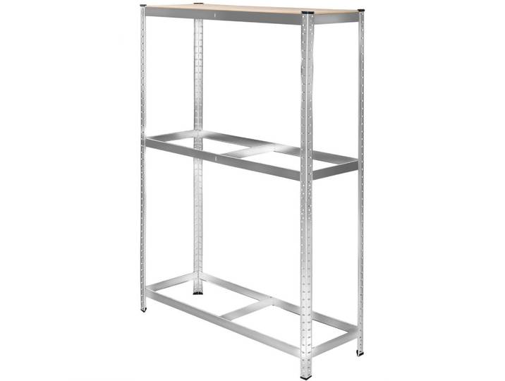 tectake Reifenregal, 120 x 40 x 180 cm, grau, Grau, Metall, Rechteckig, 40x180x120 cm, Freizeit & Co, Heimwerken, Werkstatteinrichtung, Schwerlastregal