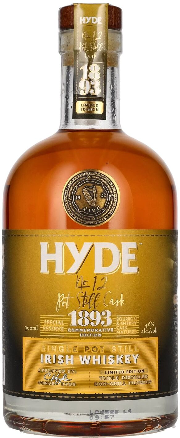 Hyde Whiskey Hyde No.12 Single POT STILL Cask 1893 Irish Whisky Commemorative Edition 46% Vol. 0,7l