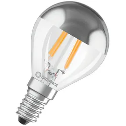 Ledvance LED CLASSIC P MIRROR P 4W 827 FIL SIL E14 350lm LED-Miniball mit Spiegel