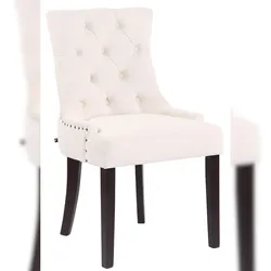 CLP Esszimmerstuhl Aberdeen Samt creme/antik