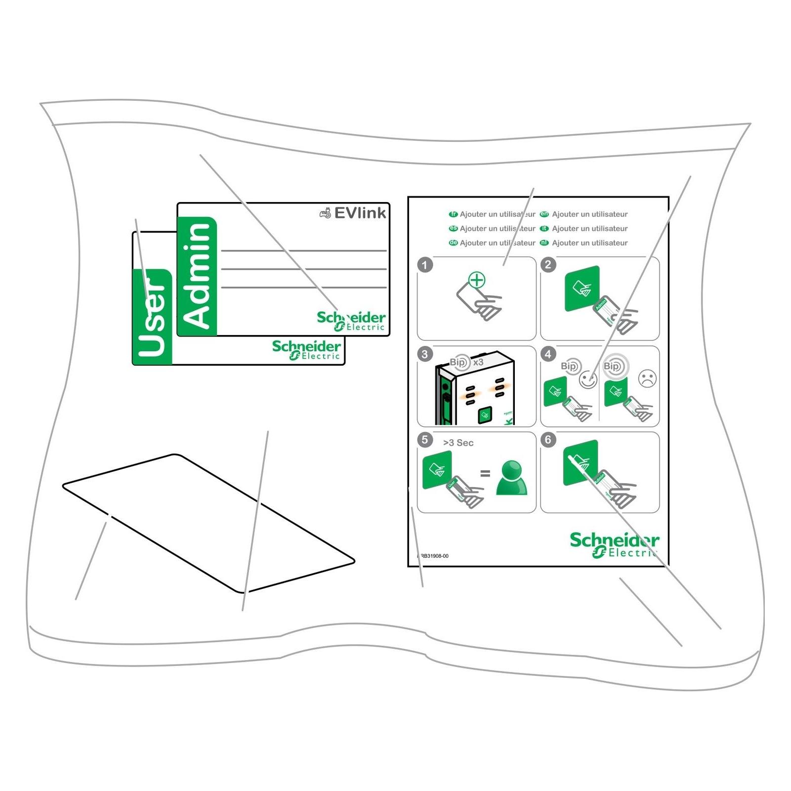 Schneider Electric EVlink, RFID-Ausweise (EVP1BNS)