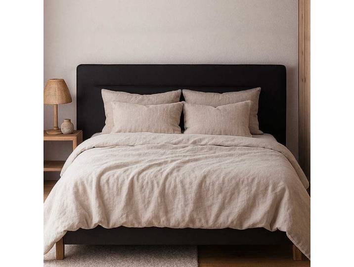 Tête de lit largeur 200 x 90 cm simili cuir Terracotta