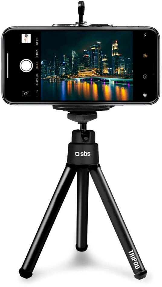 SBS Selfie Tripod til Smartphone - Maks Telefon: 60 - 85mm - Sort