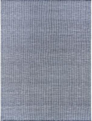 EXQUISITE RUGS Lenzi Indoor/Outdoor Flatweave PET yarn Blue Area Rug.