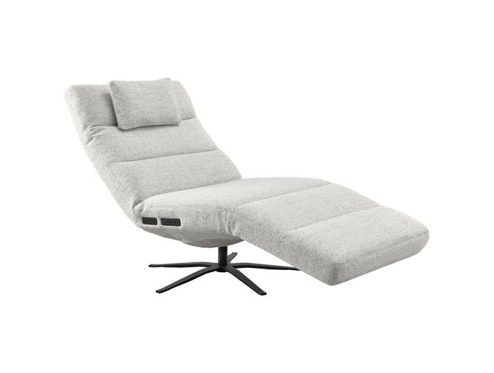 Pure Home Comfort Relaxliege, Beige, Metall, 82x53-115x156-206 cm, motorische Relaxfunktion, Wohnzimmer, Sessel, Relaxliegen