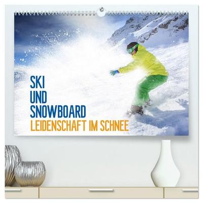 Ski und Snowboard - Leidenschaft im Schnee (hochwertiger Premium Wandkalender 2027 DIN A2 quer), Kunstdruck in Hochglanz
