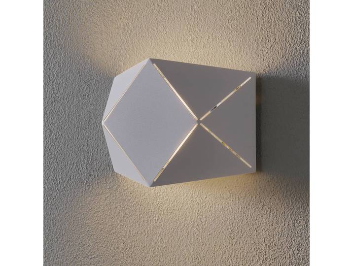 Trio Lighting Wandlampe Zandor, weiß / opal, für Wohn- / Esszimmer, Metall, Modern, LED Wandleuchte, Wandlampe Innen
