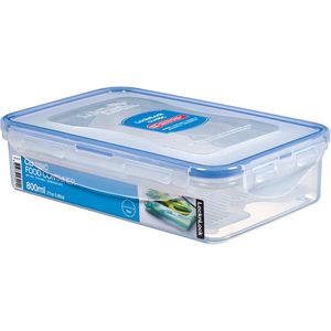 LocknLock Frischhaltedose HPL816T, aus Kunststoff, 0,8 Liter, mit Abtropfgitter, transparent, luftdicht
