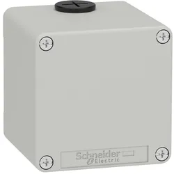 Schneider Electric XAPD14 Leergehäuse XAP, Metall, grau, ohne Bohrung, 80x80x77, M20