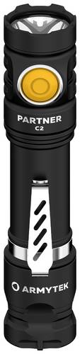 ArmyTek Partner C2 Magnet USB White F07802C LED Taschenlampe mit Gürtelclip, mit Holster akkubetrieben 1100lm 118g