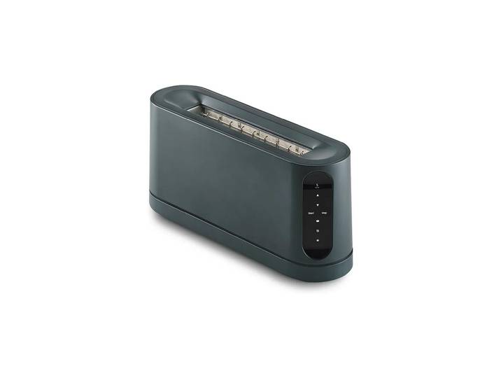 JACOB JENSEN Toaster Long Slot , grau (grün), B:41cm H:19,5cm T:11cm, Toaster, Toaster