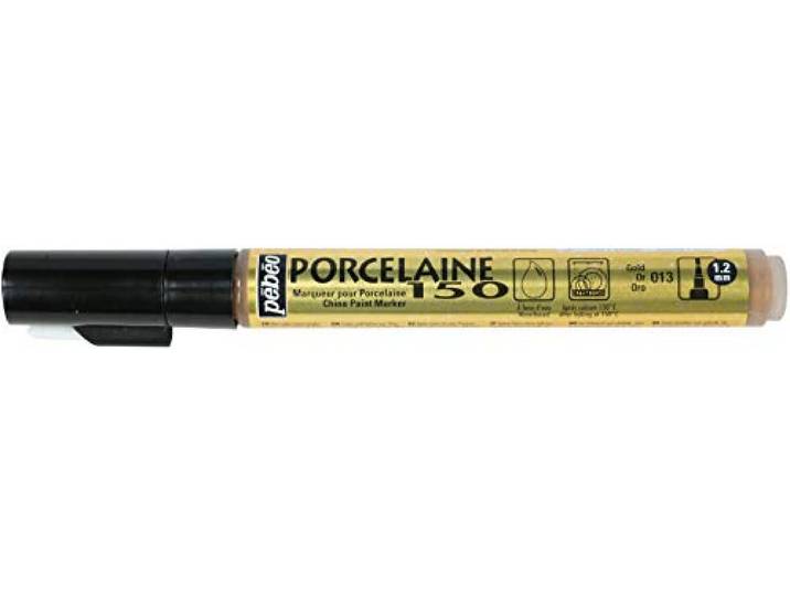 Pébéo P150 porseleinen viltstift, fijne punt, 1,2 mm, goudkleurig