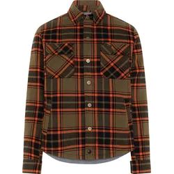 Rokker Colorado, Hemd/Textiljacke - Orange/Oliv/Schwarz - 3XL
