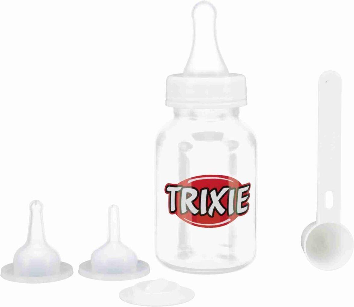 TRIXIE Saugflaschen-Set, 120 ml, transparent / weiß
