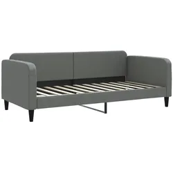 vidaXL Tagesbett Dunkelgrau 90x200 cm Stoff