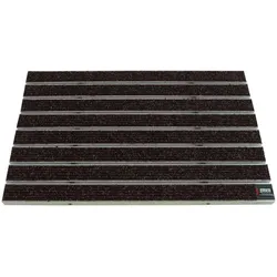 Emco Eingangsmatte DIPLOMAT 22mm   60x40cm   Large Rips Braun