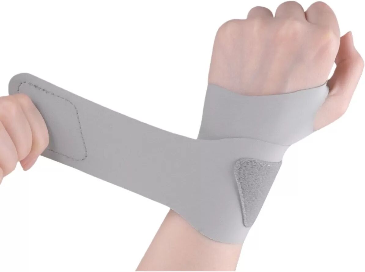 INF TFCC Handgelenkbandage - Einzelne, verstellbare Handgelenkstütze für Sport und Verletzungsrehabilitation Grau