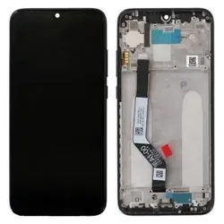 Xiaomi LCD + Touch + Frame für M1901F7G Redmi Note 7 - black, Weiteres Smartphone Zubehör, Schwarz