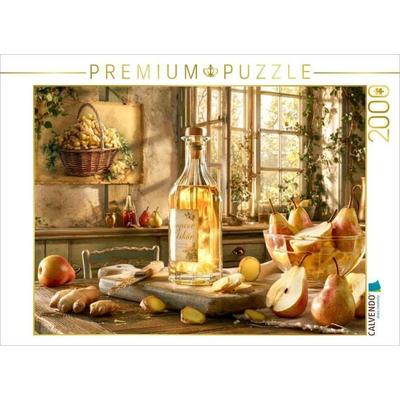 CALVENDO Puzzle Sanfte Birne trifft frechen Ingwer - ein warmes Winterlächeln | 2000 Teile Lege-Größe 90 × 67 cm Foto-Puzzle für glückliche Stunden,