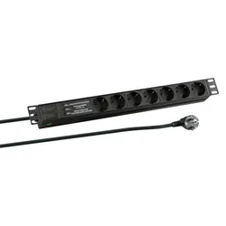 EFB Elektronik EK631DE.3 Verlängerungskabel 2 m 7 AC-Ausgänge Drinnen Schwarz