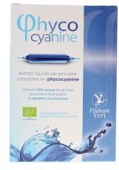 Flamant Vert Spiruline Bio 1000 mg - Complément Alimentaire - 60 Comprimés - Boîte 20 ampoules de 10 ml