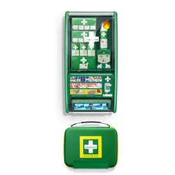 Cederroth - Station für Erste-Hilfe und die Versorgung von Verbrennungen mit Erste-Hilfe-Kasten groß (DIN 13157)