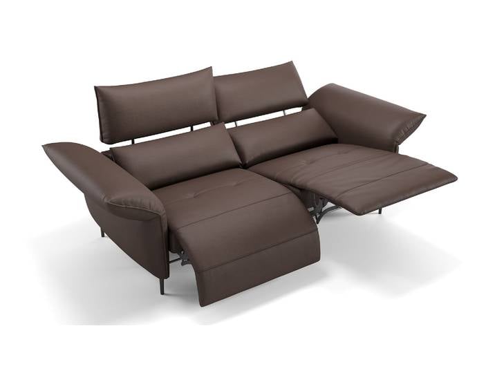Leder Relaxsofa BOSA 3-Sitzer Herz-Waage-Funktion Ledersofa