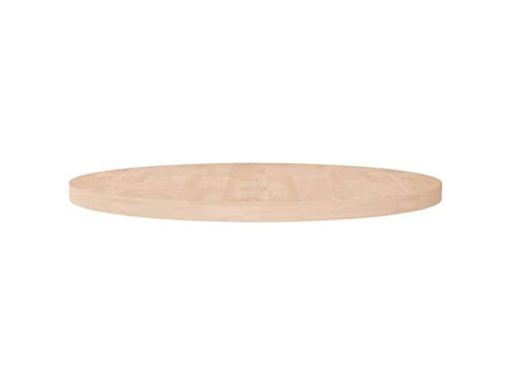vidaXL Runde Tischplatte Massivholzplatte Eichenplatte Holzplatte Platte Ersatztischplatte für Esstisch Ø90x4cm Unbehandeltes Massivholz Eiche